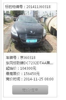 北京法拍汽车多少号 北京法拍汽车多少号