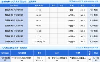 贵阳到兴义多少钱汽车票(贵阳到兴义汽车票价详解,费用、时间与路线) 贵阳到兴义多少钱汽车票(贵阳到兴义汽车票价详解,费用、时间与路线)