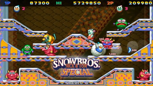 雪人兄弟15关攻略游戏 VS loppy游戏攻略 雪人兄弟15关攻略游戏 VS loppy游戏攻略